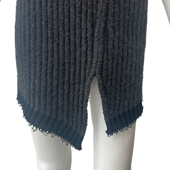 $1990 The Row Black Charcoal Knit Ribbed Tank Top size Medium - Picture 5 of 10